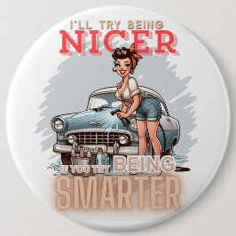 ピンナップレディヴィンテージCOLOSSAL 6インチフォトピン 缶バッジ