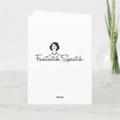 ピンナップ人魚グリーティングカード カード (裏面)