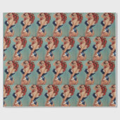 ピンナップ包装紙 ラッピングペーパー (フラット)