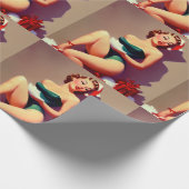 ピンナップ女性#1包装紙 ラッピングペーパー (角)