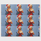 ピンナップ女性#3包装紙 ラッピングペーパー (フラット)