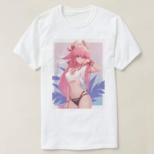 ピンナップ美子八重173 Tシャツ (デザイン正面)