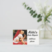 ピンナップ車修理 名刺 (スタンド正面)