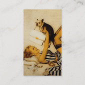 ピンナップ·ガール·アンド·ドッグ 名刺 (裏面)