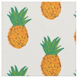 ピンナプルプリント果実 ファブリック