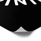 ピンニングおもしろいPineapple Pun Dark BG ポスター (角)