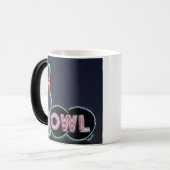 ピンネオン標識付きヴィンテージボウル モーフィングマグカップ (正面左)