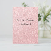 ピンパーソナライズされたクグリッターの名前が早く上達 カード (スタンド正面)