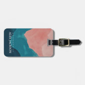 ピンパーソナライズされたクブルーアウトドア ラゲッジタグ (正面横)