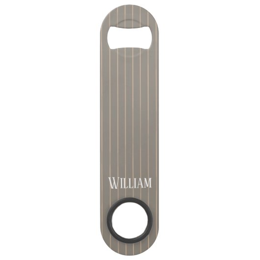 ピンパーソナライズされたスのベージュ スピード栓抜き (正面)