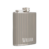 ピンパーソナライズされたスのベージュ フラスク (右)