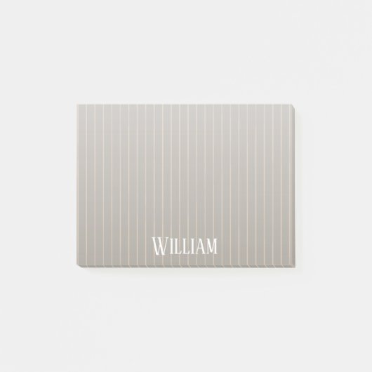 ピンパーソナライズされたスのベージュ ポストイット (正面)