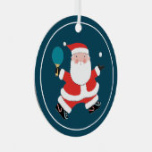 ピンパーソナライズされたポン収集可能 メタルオーナメント (正面右)