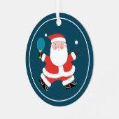 ピンパーソナライズされたポン収集可能 メタルオーナメント (正面左)