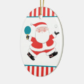 ピンパーソナライズされたポン セラミックオーナメント (左)