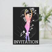 ピンパープルミュージカルダンスフェスティバルガールナイトアウト 招待状 (スタンド正面)