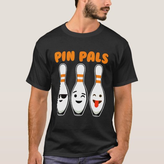 ピンパールかわいいおもしろいボーリング Tシャツ (正面)