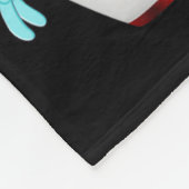 ピンパールかわいいボーリング男性へシャツの女性と子供 フリースブランケット (角)