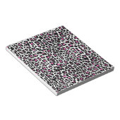 ピンヒョウ柄 ノートパッド (アングル)