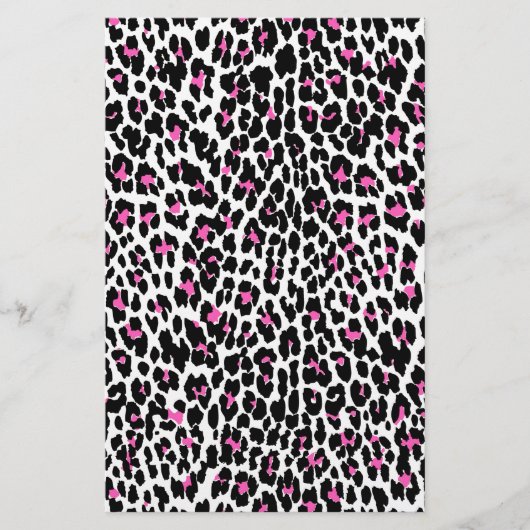 ピンヒョウ柄 便箋 (正面)