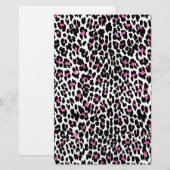 ピンヒョウ柄 便箋 (正面/裏面)