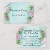 ピンビクトリアンクローズ名刺 名刺 (正面/裏面)