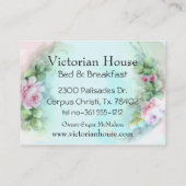 ピンビクトリアンクローズ名刺 名刺 (裏面)