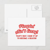 ピンピンのアイン簡単..不動産仲介業者 ポストカード (正面/裏面)