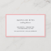 ピンフェイクク&金ゴールドグリッター 名刺 (裏面)