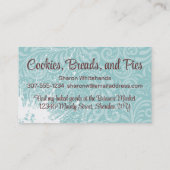 ピンフラー転がラーベーキングベーカリー菓子職人 名刺 (裏面)