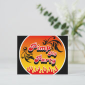 ピンプマイパーティー インビテーションポストカード (スタンド正面)
