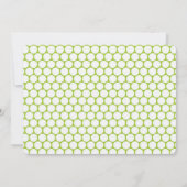 ピンホイモダンール誕生日招待状 – グリーンブルーグレー 招待状 (裏面)