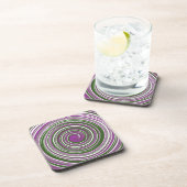 ピンホイーカラフルル模様コースター コースター (右側)