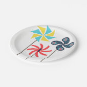 ピンホイーカラフルル紙プレート ペーパープレート (アングル)