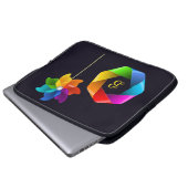 ピンホイーモノグラムのルエレクトロニクスバッグ ラップトップスリーブ (正面下部)