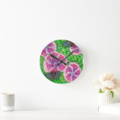 ピンホイールかわいらし ラウンド壁時計 (ホーム)