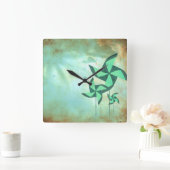 ピンホイールの夢 スクエア壁時計 (ホーム)