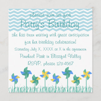 ピンホイールズアットザパーク 招待状