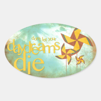 ピンホイールデイドリーム 楕円形シール