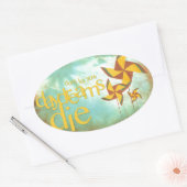 ピンホイールデイドリーム 楕円形シール (封筒)