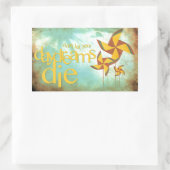 ピンホイールデイドリーム 長方形シール (バッグ)