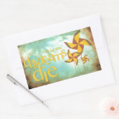 ピンホイールデイドリーム 長方形シール (封筒)