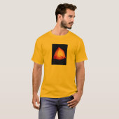 ピンホイールデザインの3Dキューブ Tシャツ (正面フル)
