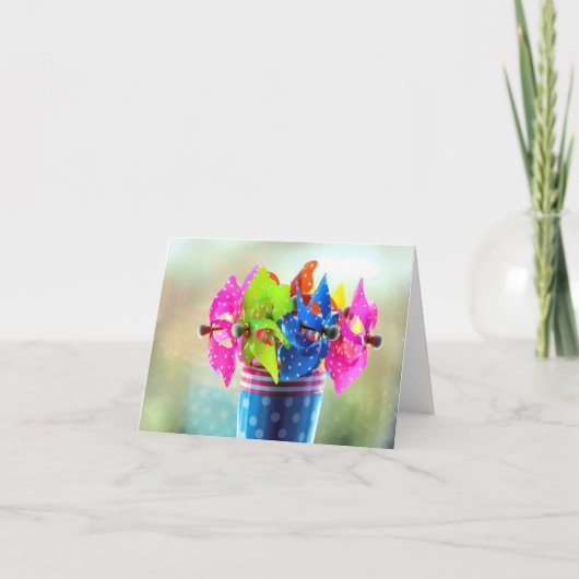 ピンホイールブーケ カード (正面)