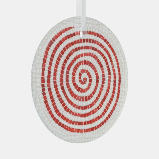 ピンホイールモザイクガラスサークルオーナメント ガラスオーナメント (正面右)