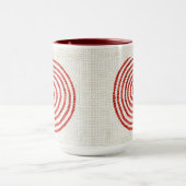 ピンホイールモザイクトールマルーンコンボマグカップ マグカップ (中央)