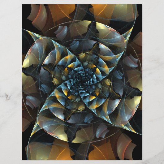 ピンホイール抽象芸術アートフライヤー チラシ (正面)