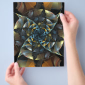 ピンホイール抽象芸術アートフライヤー チラシ (手)