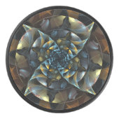 ピンホイール抽象芸術アート アイスホッケーパック (正面)