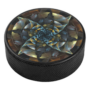 ピンホイール抽象芸術アート アイスホッケーパック